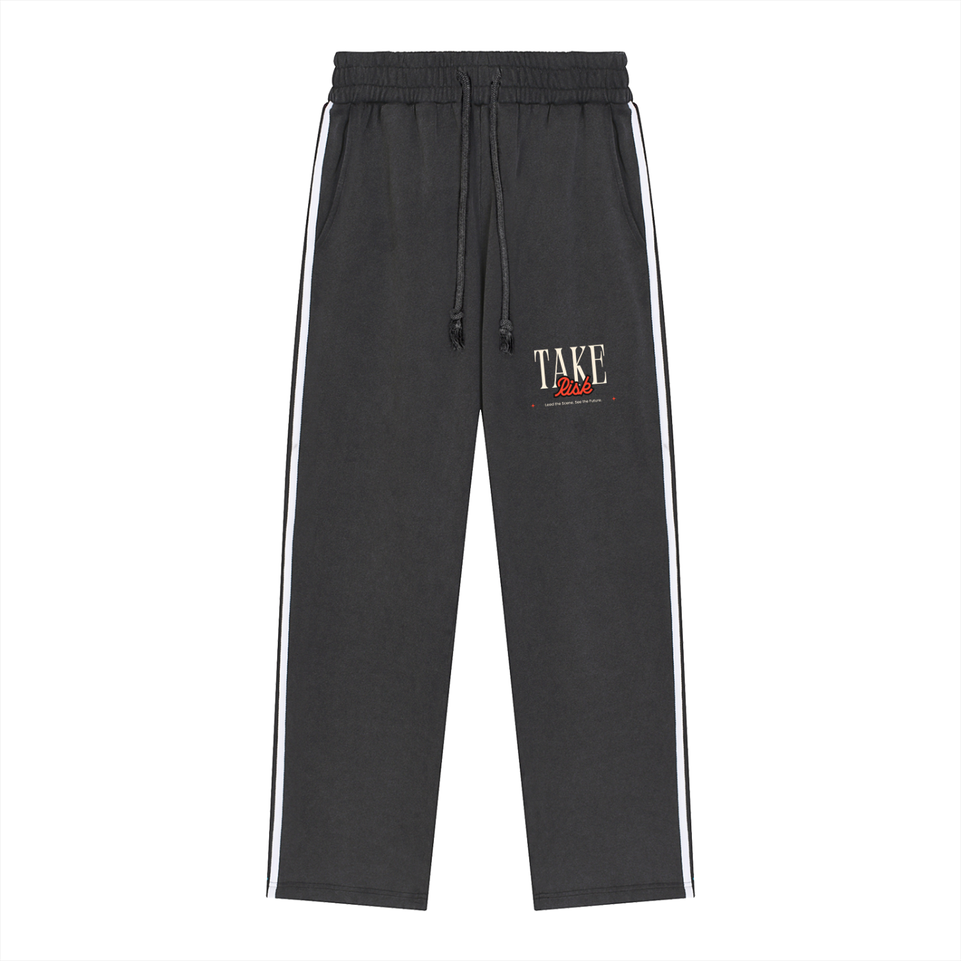 Snow Washed Contrast Tape Sweatpants