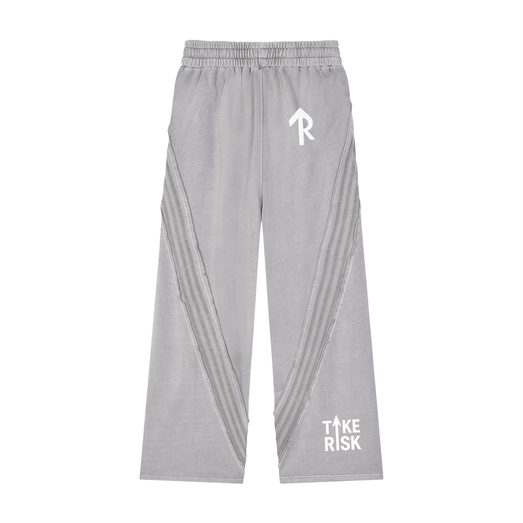 Snow Washed Tape Raw Edge Sweatpants