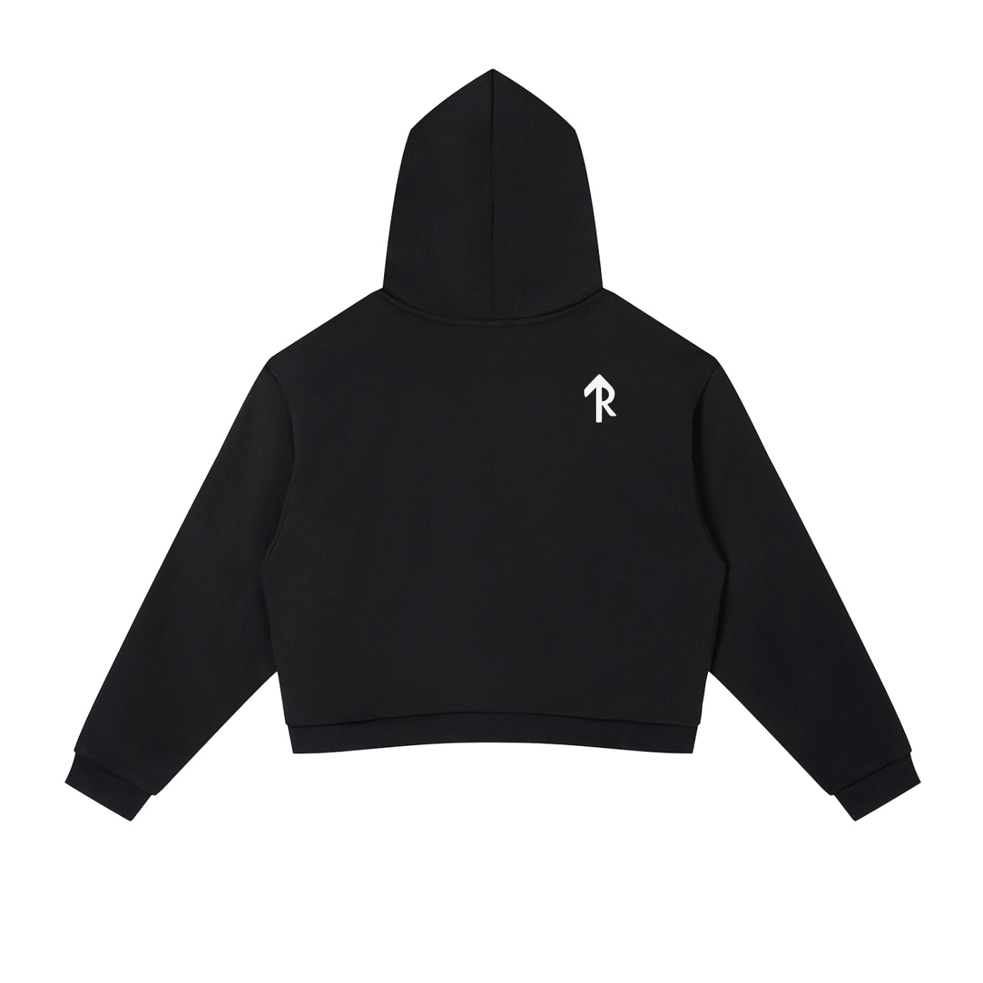 Contrast Side Stripe Cropped Hoodie