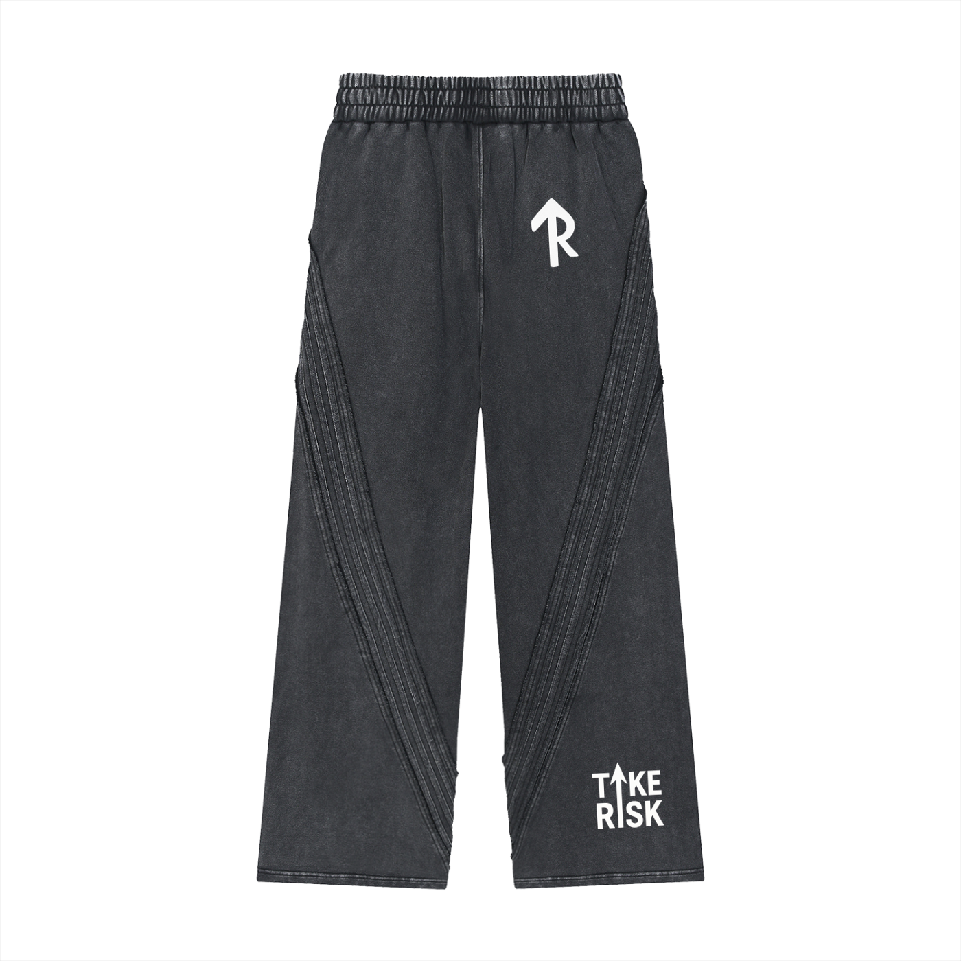 Snow Washed Tape Raw Edge Sweatpants