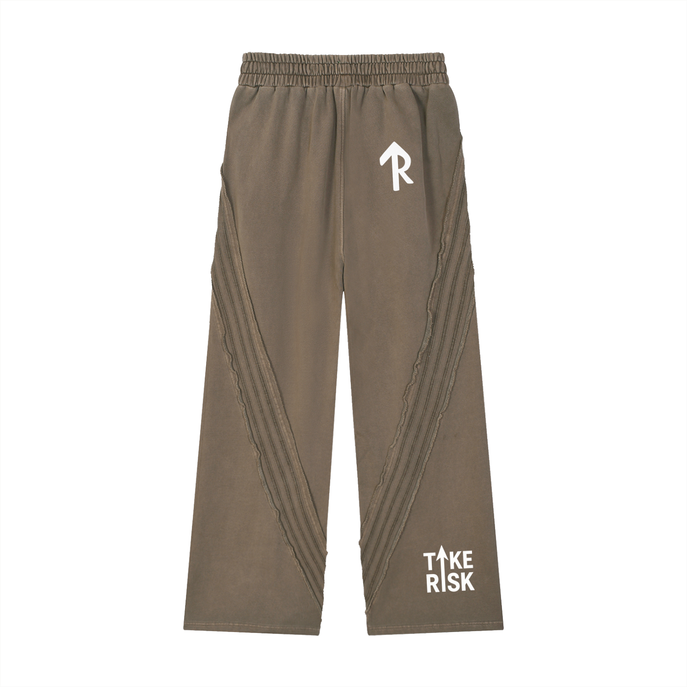 Snow Washed Tape Raw Edge Sweatpants