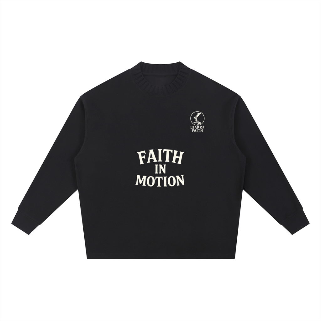 Knitted Round Neck Oversize Sweatshirt