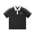 Contrast Collar Short-Sleeve Polo Shirt