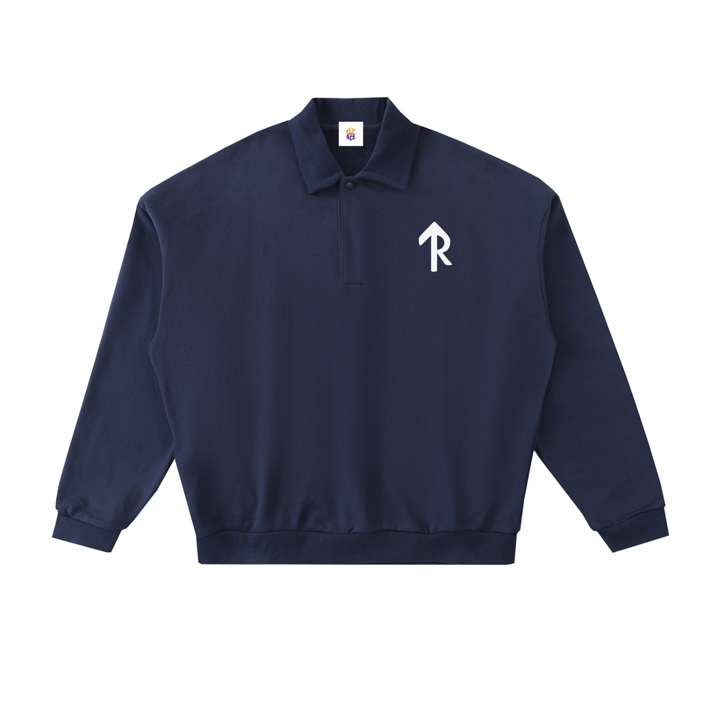 Heavyweight Fleece Polo Sweatshirt