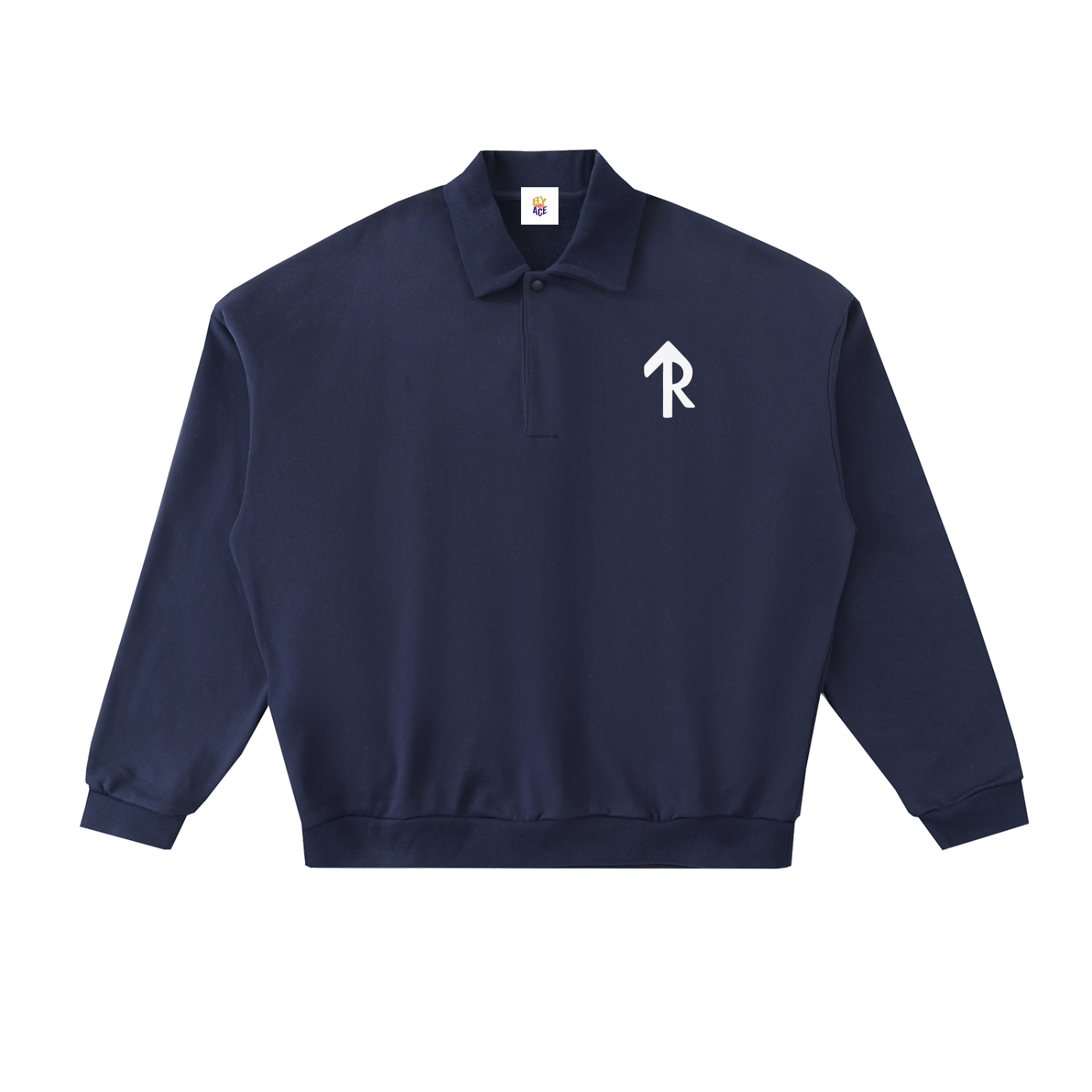 Heavyweight Fleece Polo Sweatshirt