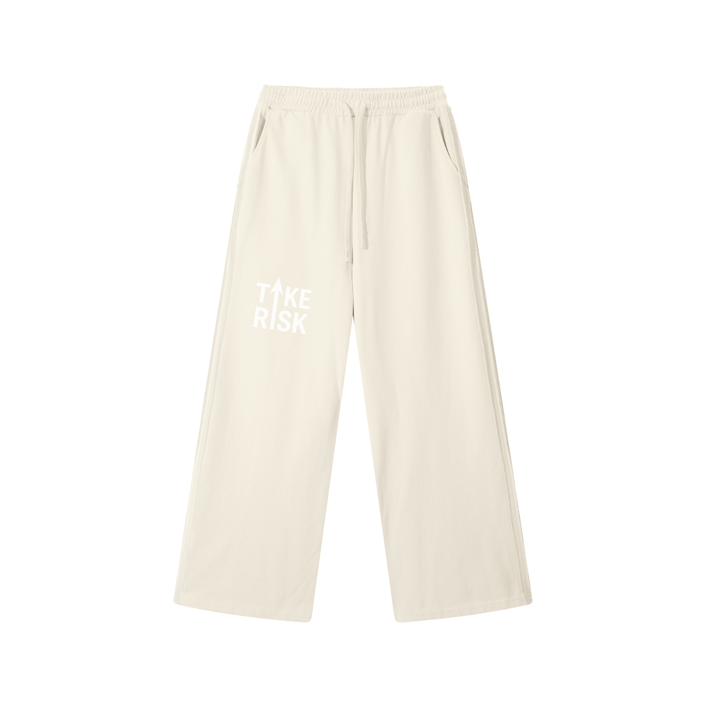 Contrast Tape Straight-Leg Sweatpants