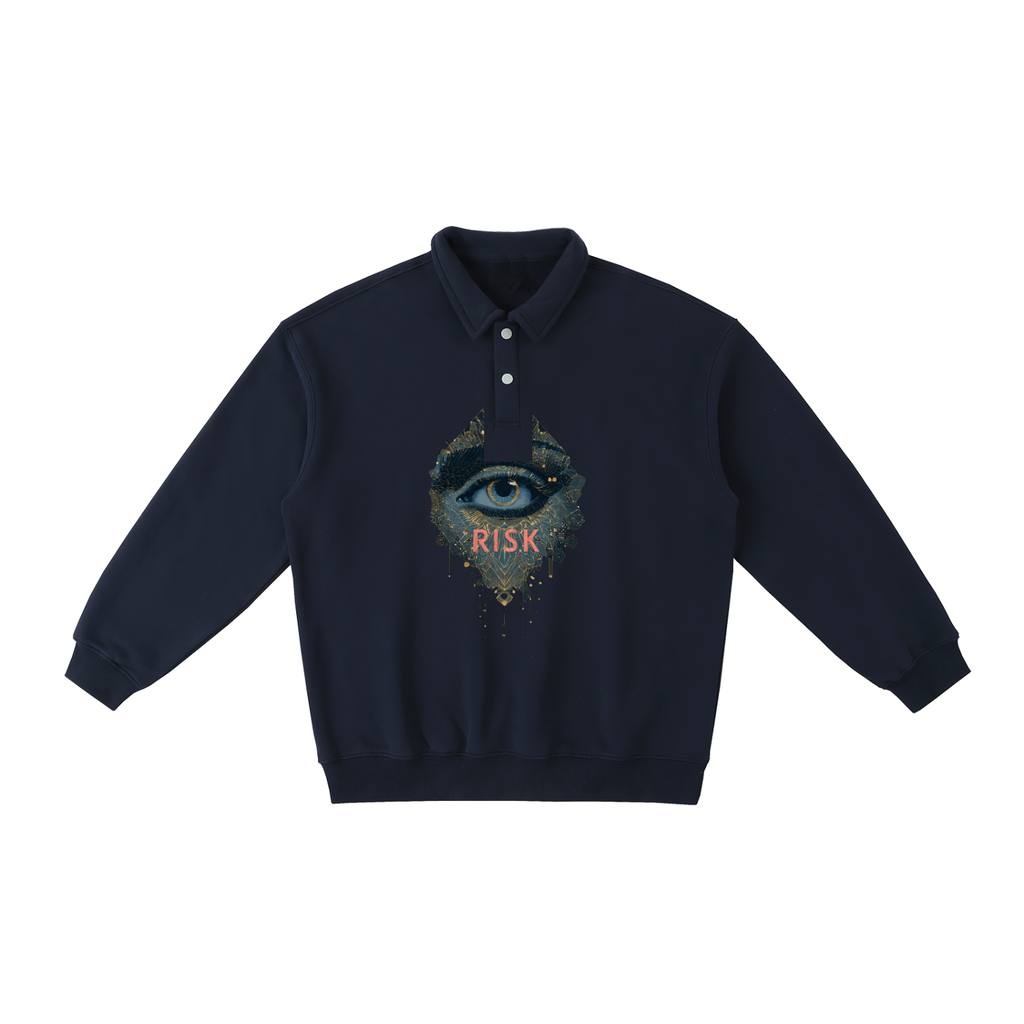 Heavyweight Polo-Collar Sweatshirt