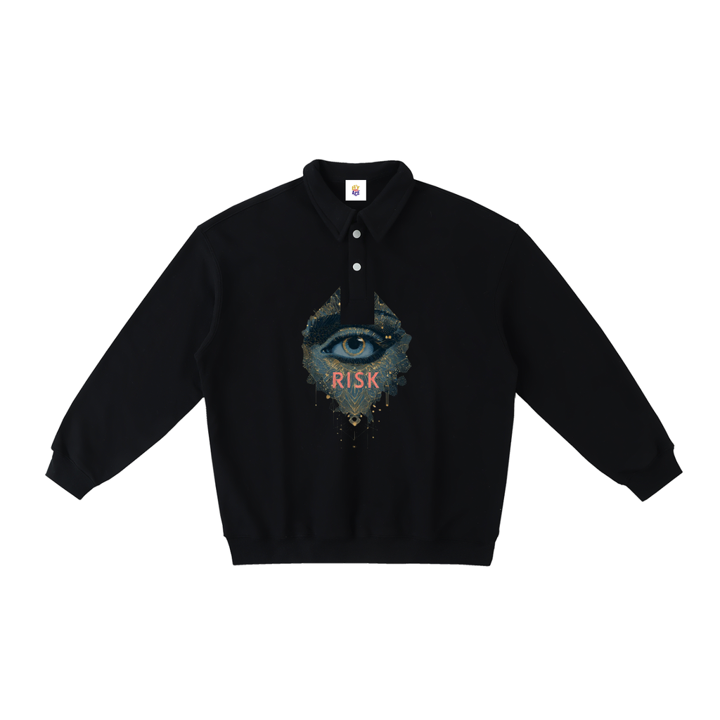 Heavyweight Polo-Collar Sweatshirt