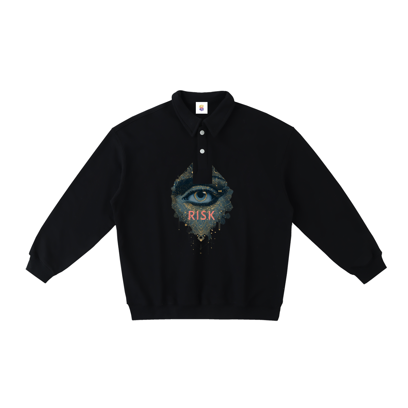 Heavyweight Polo-Collar Sweatshirt