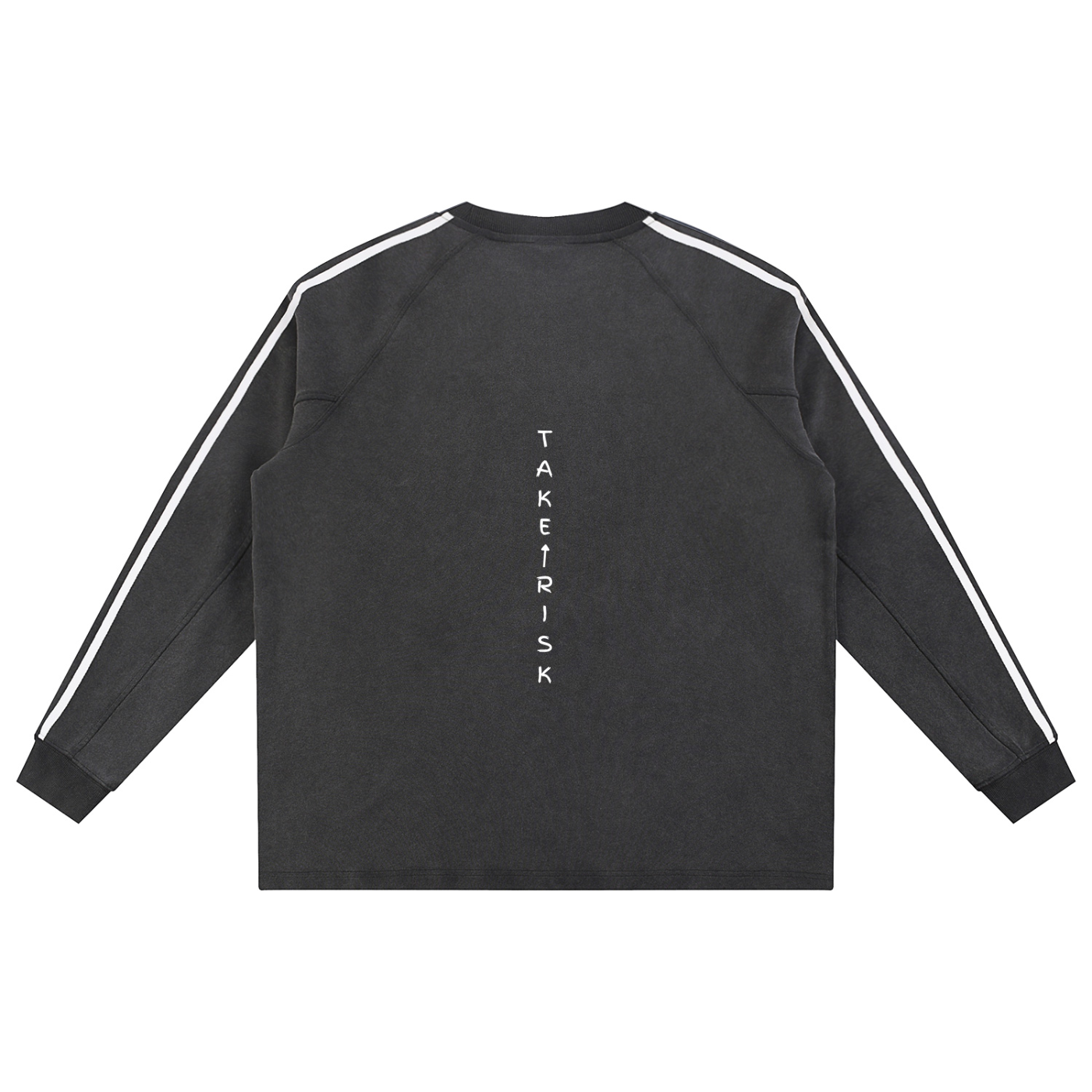 Snow Washed Contrast Tape Sweatshirt