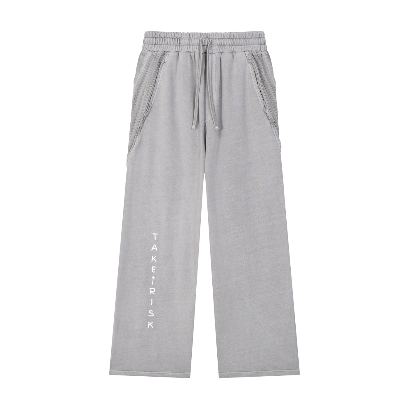 Snow Washed Tape Raw Edge Sweatpants