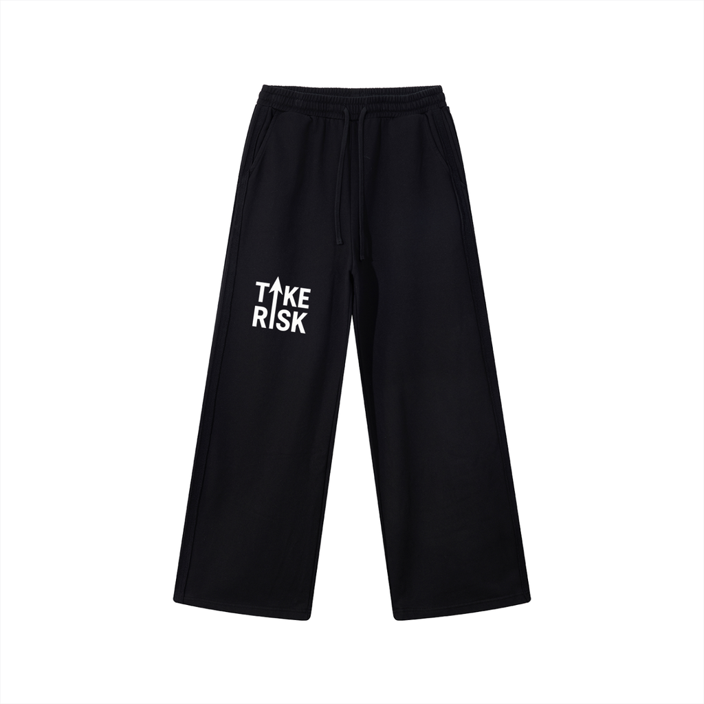Contrast Tape Straight-Leg Sweatpants
