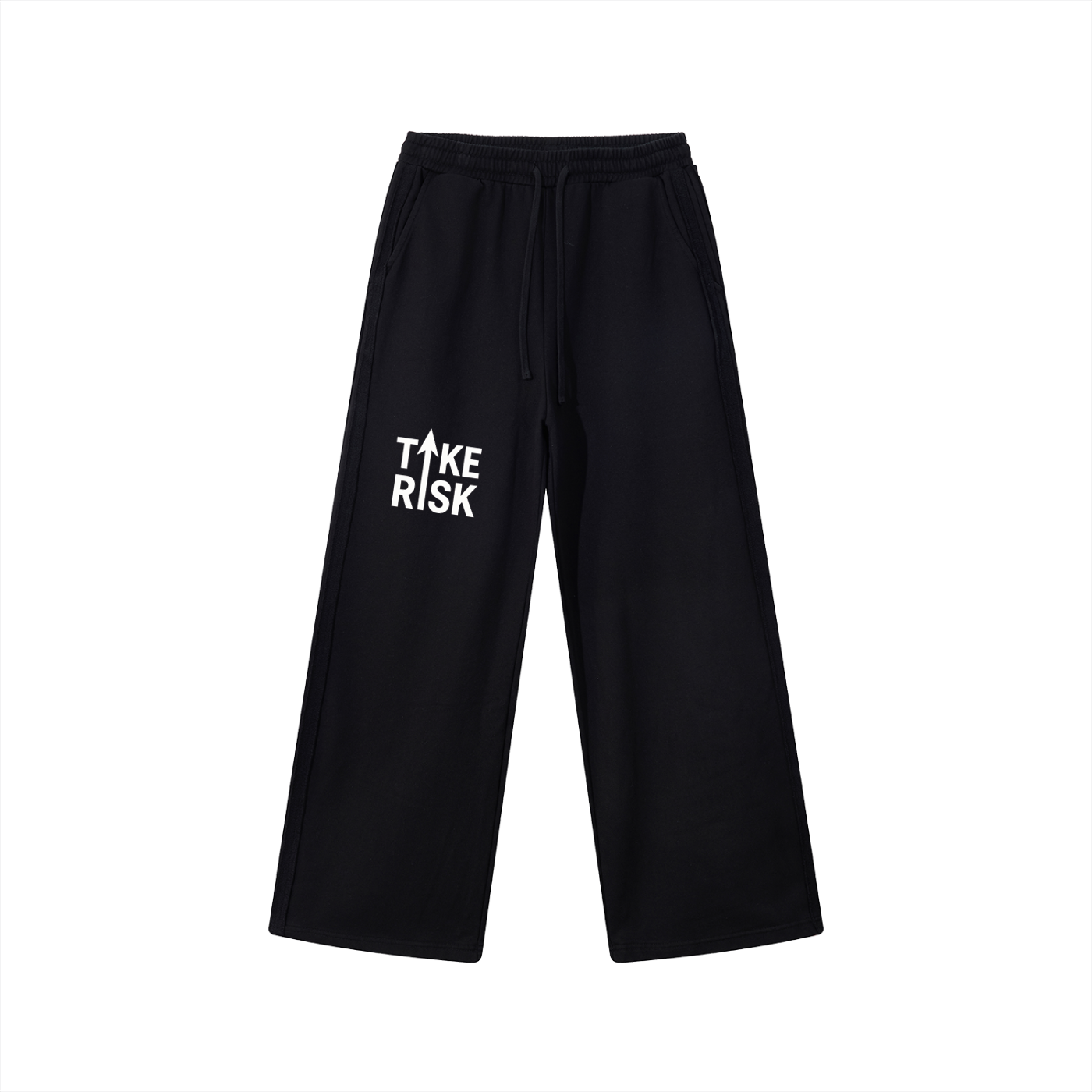 Contrast Tape Straight-Leg Sweatpants