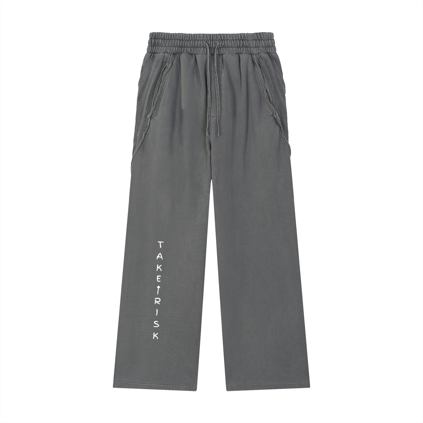 Snow Washed Tape Raw Edge Sweatpants