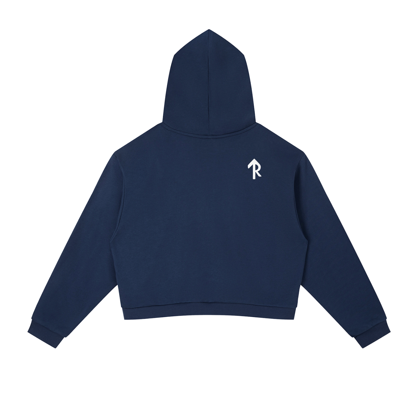 Contrast Side Stripe Cropped Hoodie