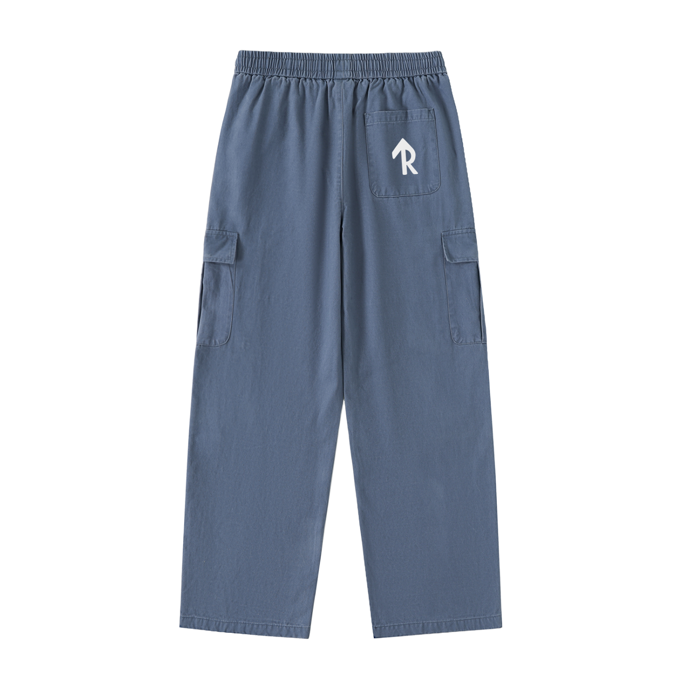 Drawstring Waist Straight-Leg Cargo Pants