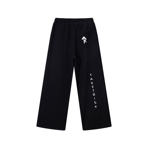 Contrast Tape Straight-Leg Sweatpants
