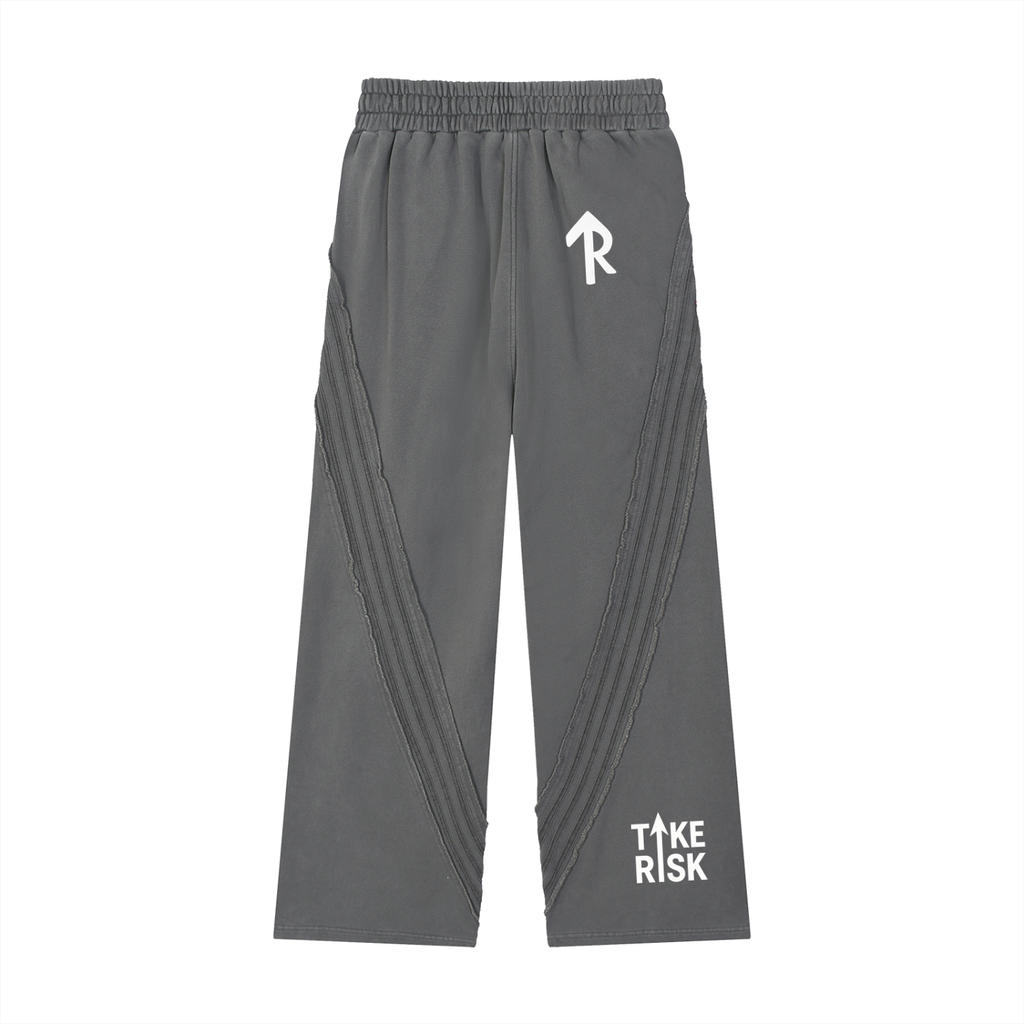 Snow Washed Tape Raw Edge Sweatpants