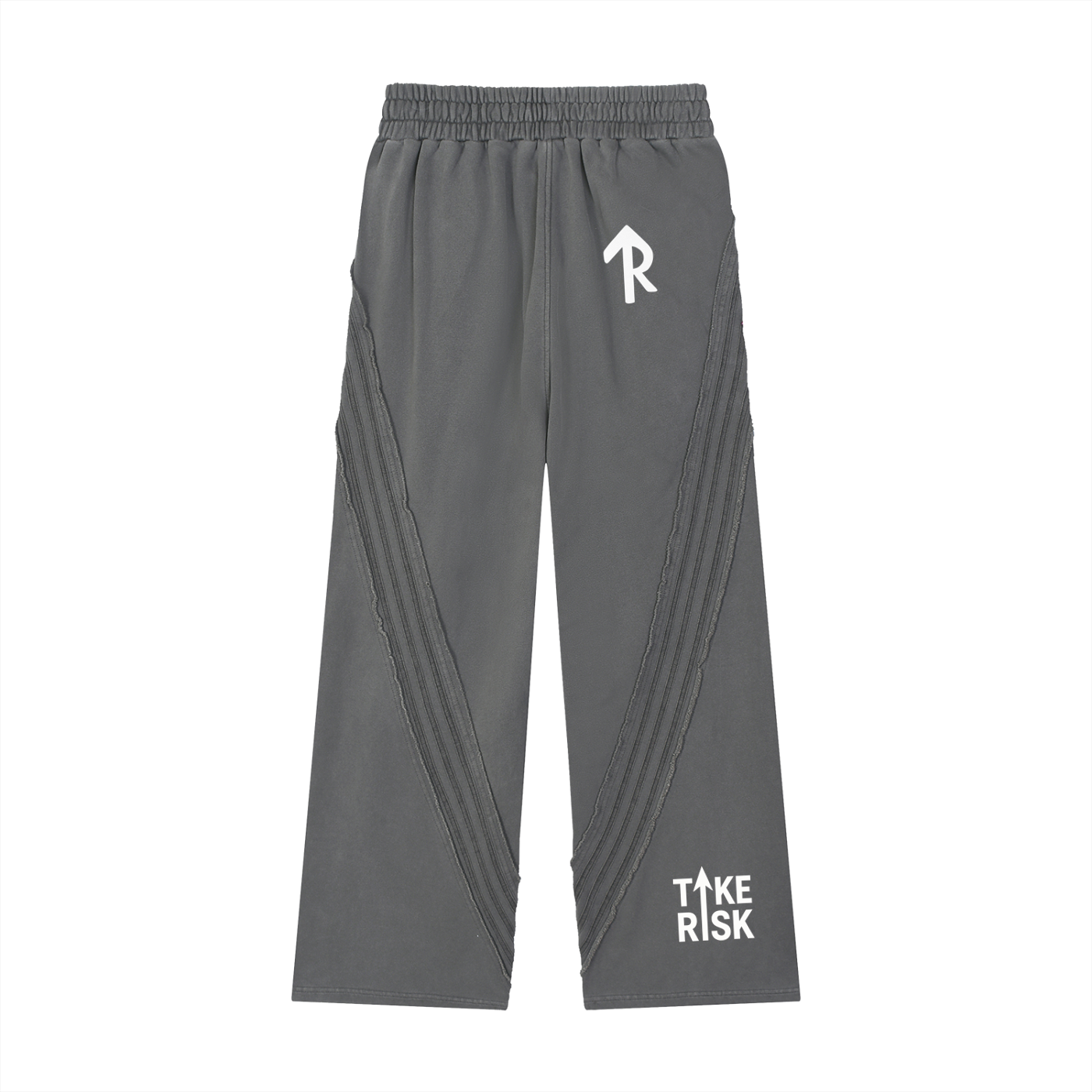 Snow Washed Tape Raw Edge Sweatpants